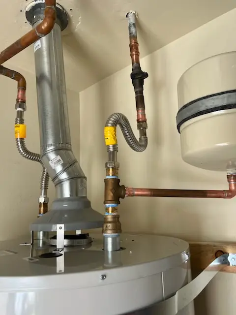 Water heater installation and plumbing repair in Lionspaw